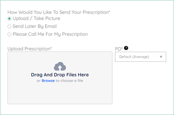 Prescription Upload Screen Grab