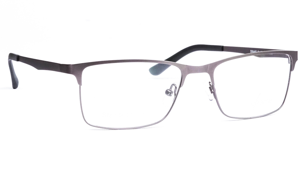 Drake C2 Stainless Steel Glasses | JustGoodGlasses