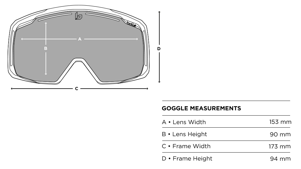 Bolle Maddox Prescription Ski Goggles Grey JustGoodGlasses
