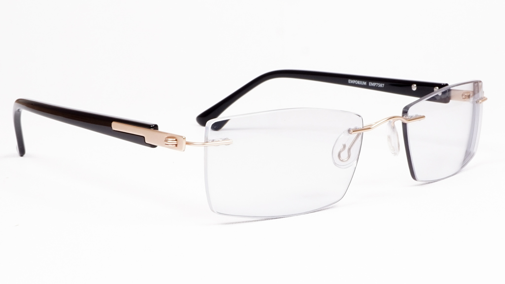 rimless-glasses-em-7587-gold-black-right