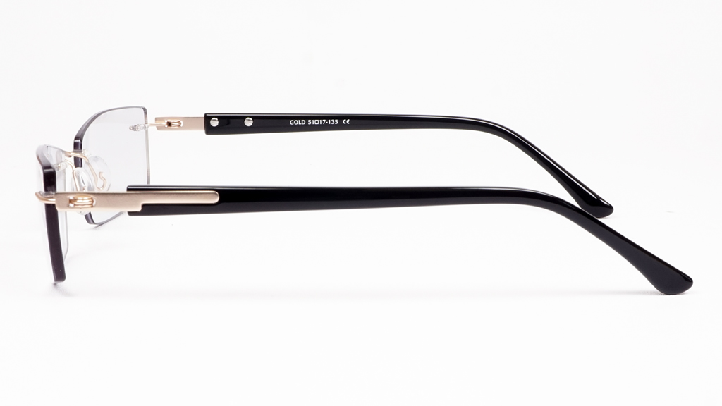 rimless-glasses-em-7587-gold-black-side